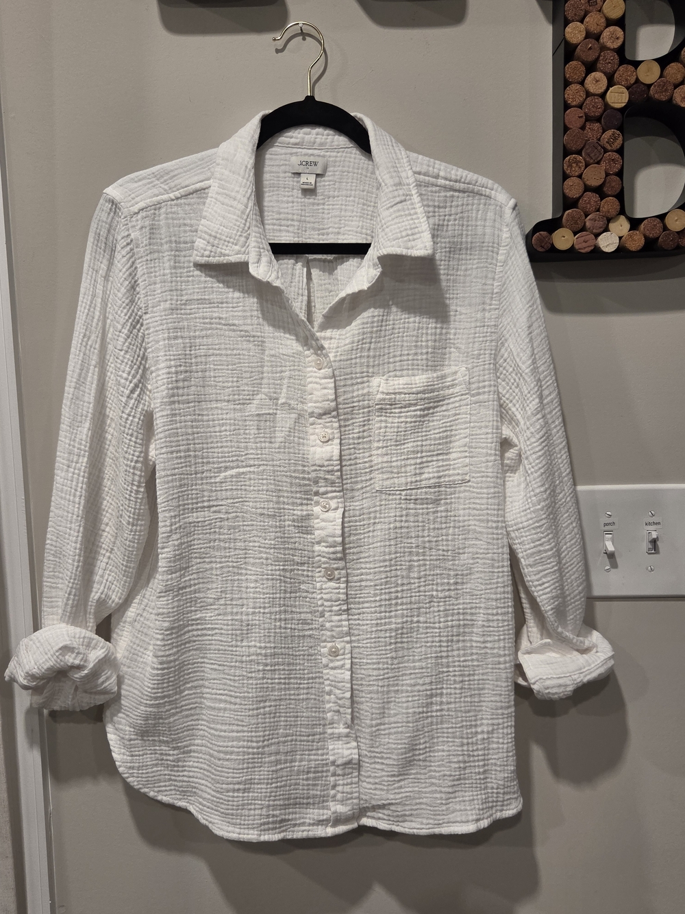 J. Crew Gauze Button-Down Shirt